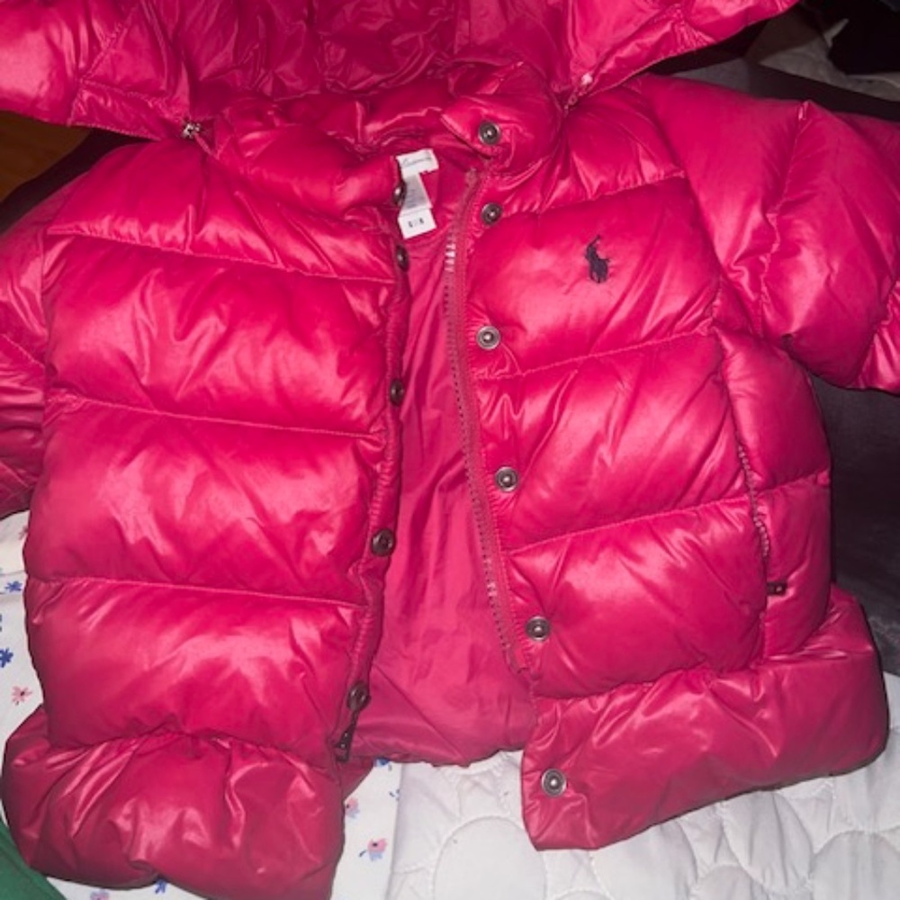 Polo Ralph Lauren Kids Baby quilted down Peplum jacket
